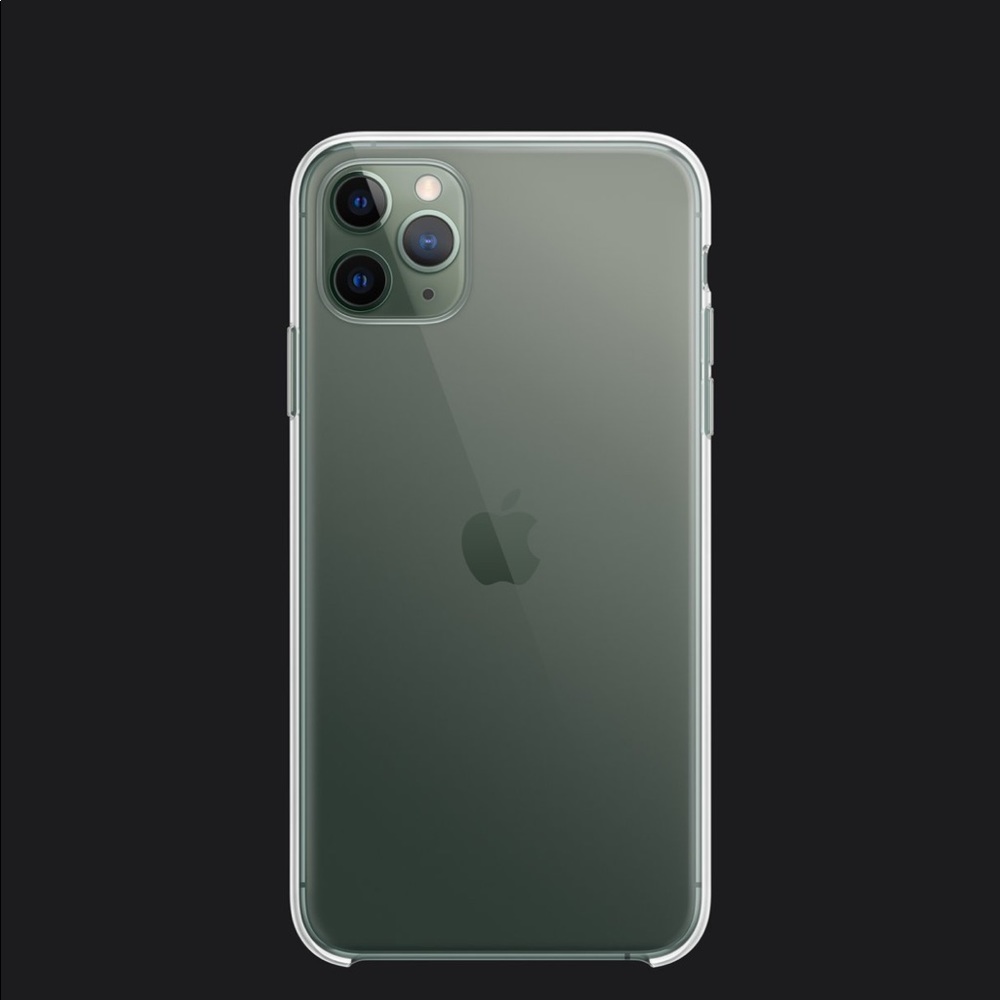 Apple clear case with black pop socket!